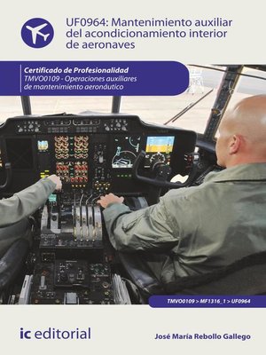 cover image of Mantenimiento auxiliar del acondicionamiento interior de aeronaves. TMVO0109